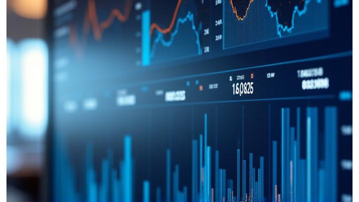 Digitales Analyse-Dashboard mit Echtzeit-Diagrammen und KPIs