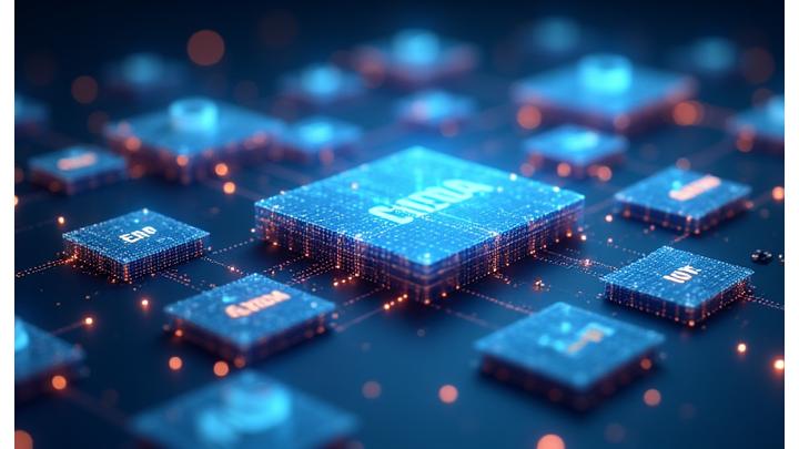Flussdiagramm visualisiert die Integration von IoT-Systemen mit ERP, MES und SCADA