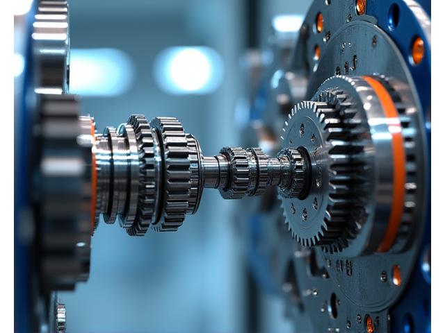 Dynamische Ansicht von Präzisionsbauteilen für die Automatisierung, die sich schnell zusammensetzen