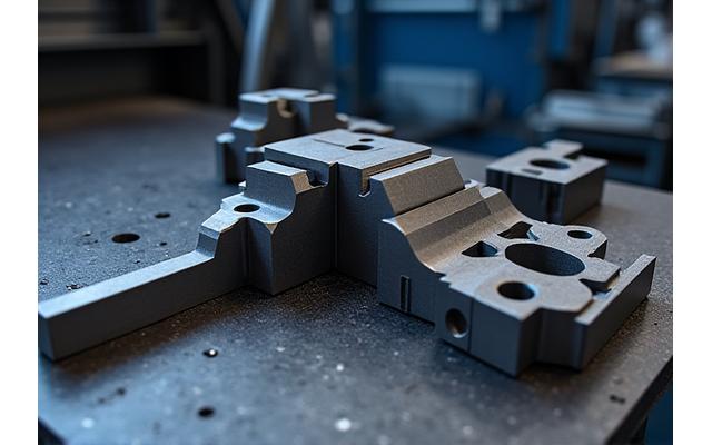 Verschiedene Spannelemente und Werkstückaufnahmen für CNC-Maschinen