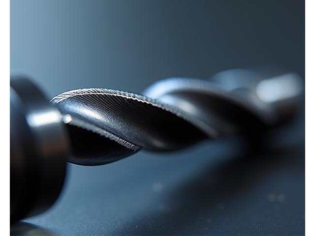 Nahaufnahme von Schnellarbeitsstahl-Bohrer